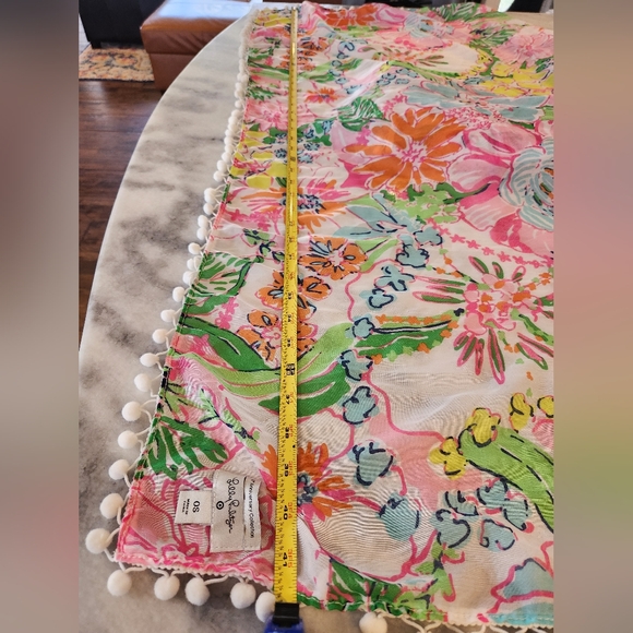 Lilly Pulitzer for Target Scarf Nosey Posey Pom Pom Scarf - Picture 5 of 6